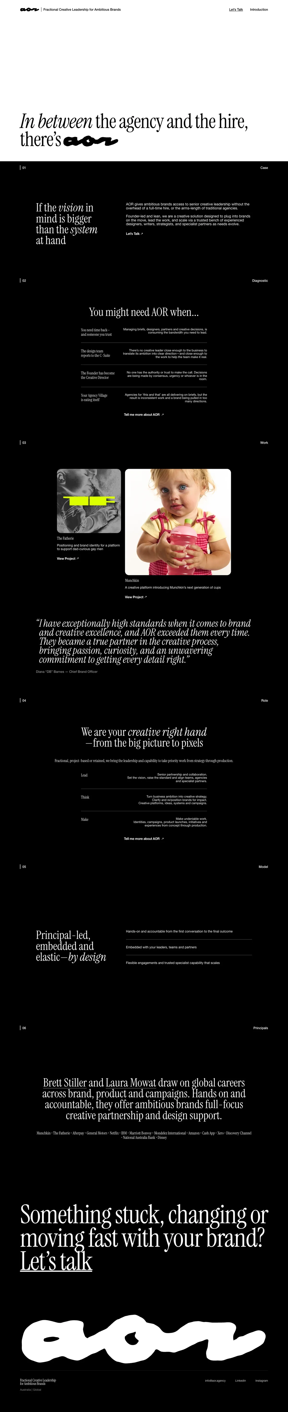 AOR website